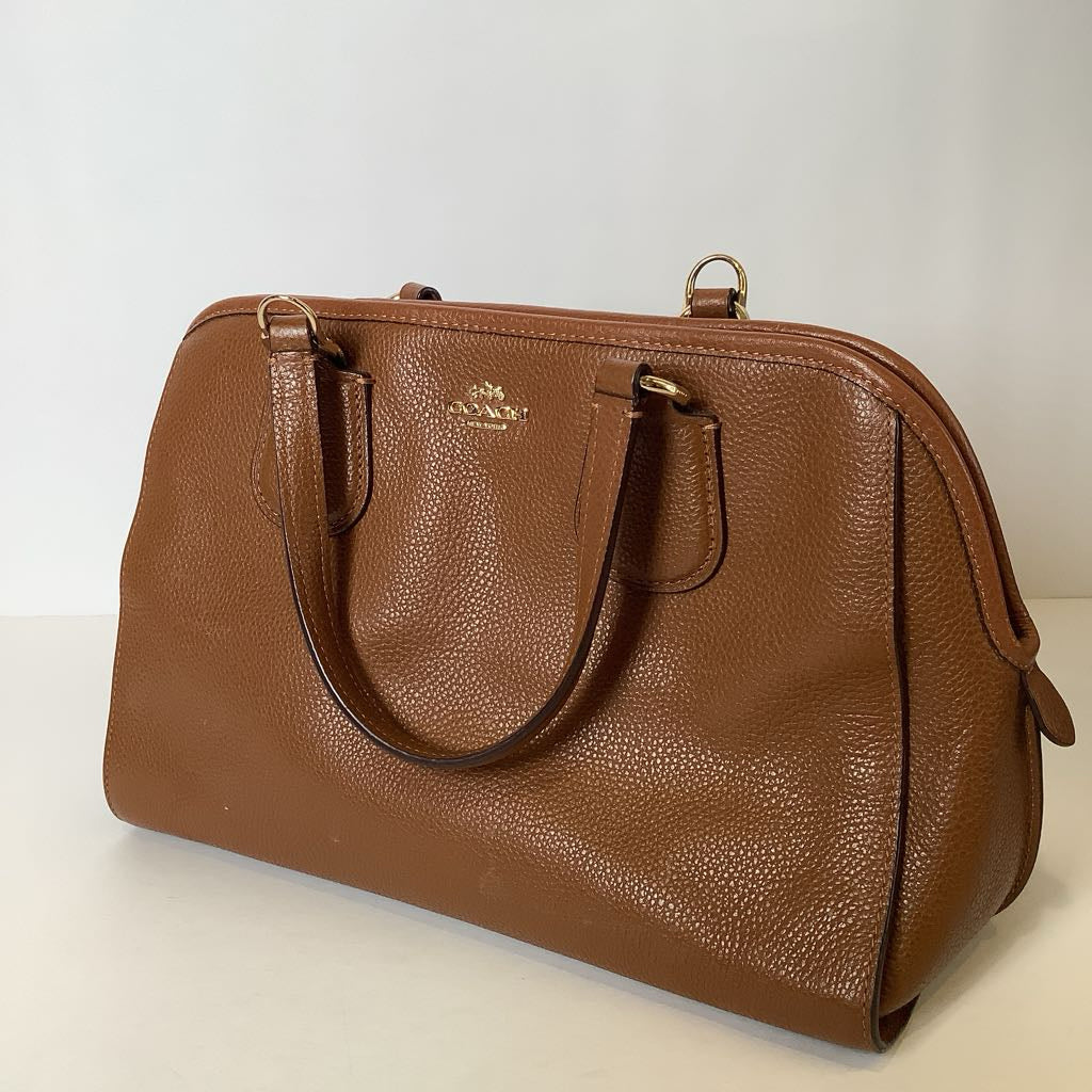 Coach Nolita Satchel Bag in Brown Crossgrain Leather