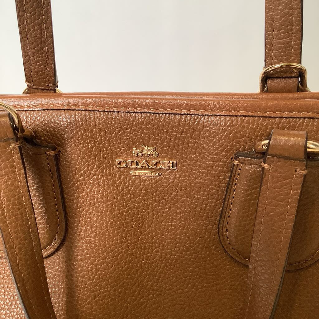 Coach Nolita Satchel Bag in Brown Crossgrain Leather