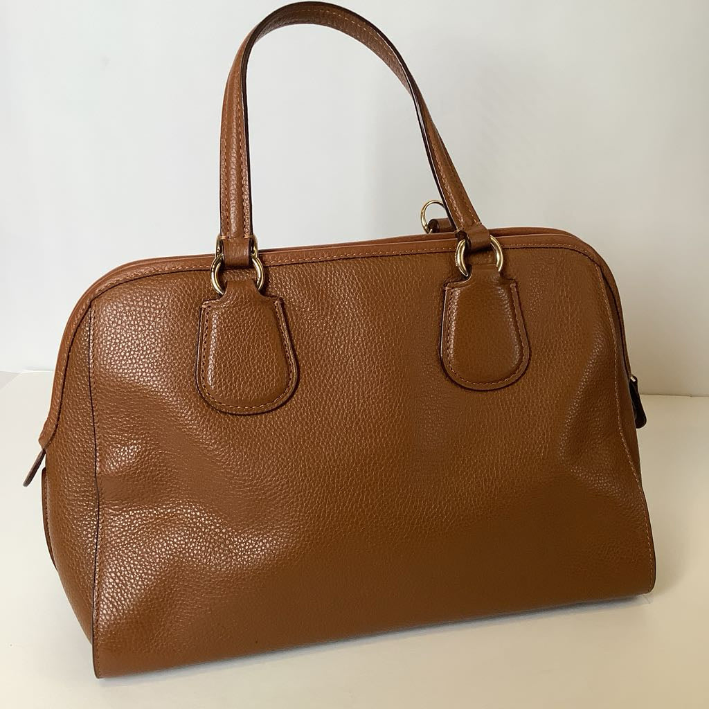 Coach Nolita Satchel Bag in Brown Crossgrain Leather