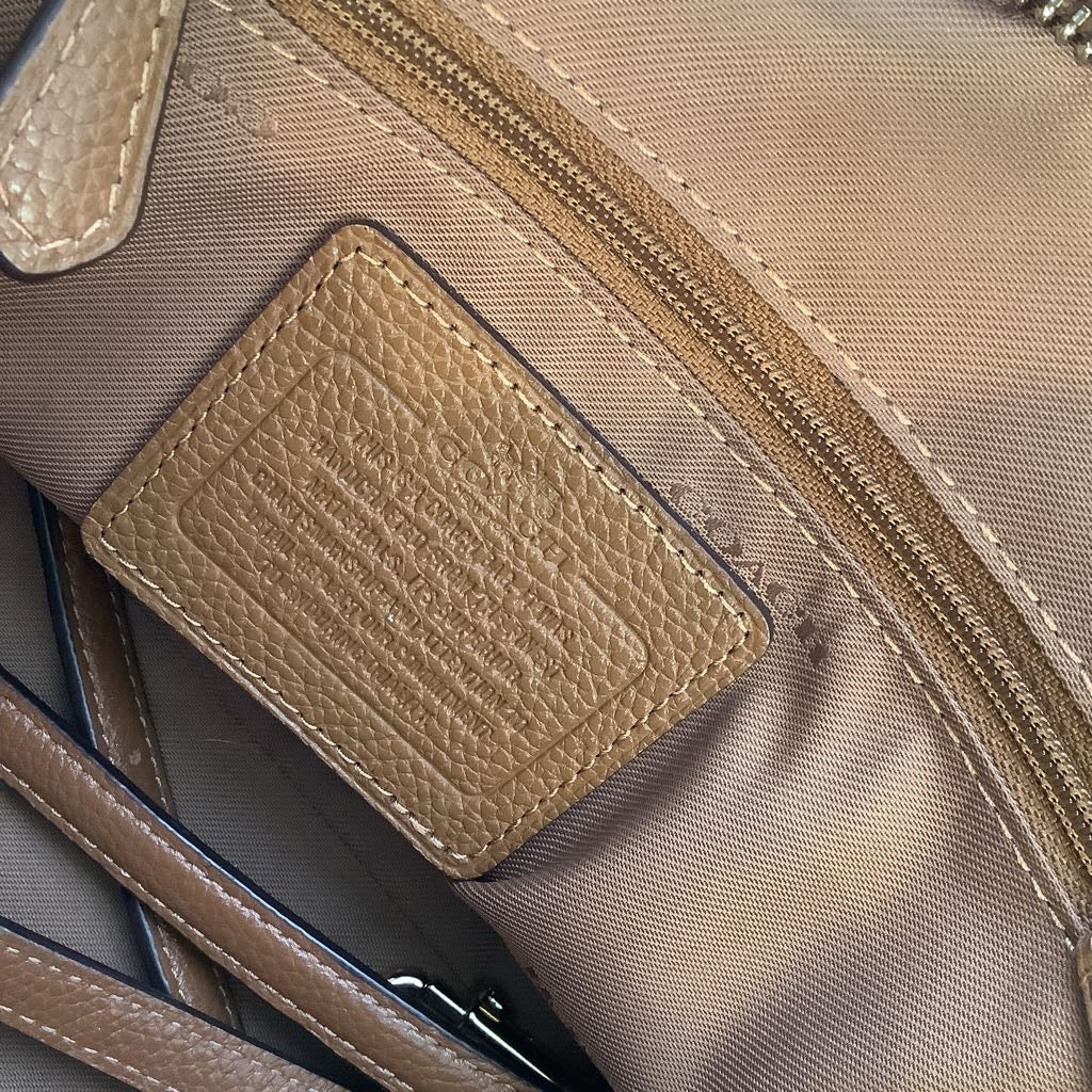 Coach Nolita Satchel Bag in Brown Crossgrain Leather