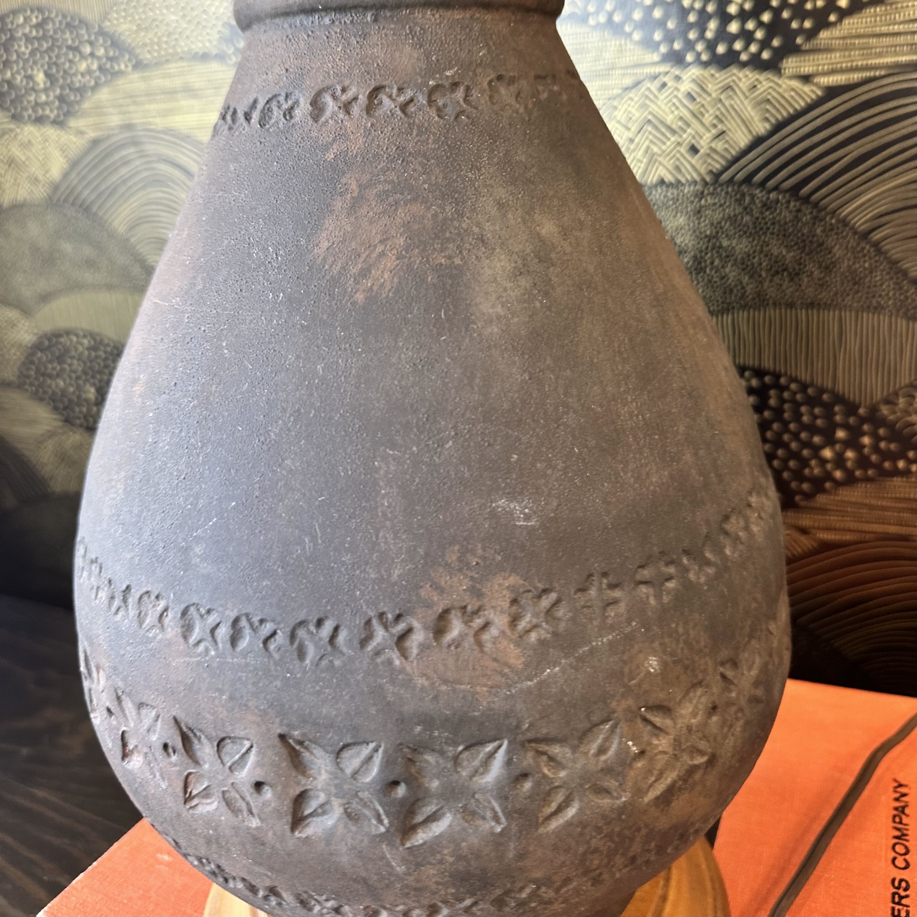 Mid Century Bitossi Lamp w/ Etruscan Glaze
