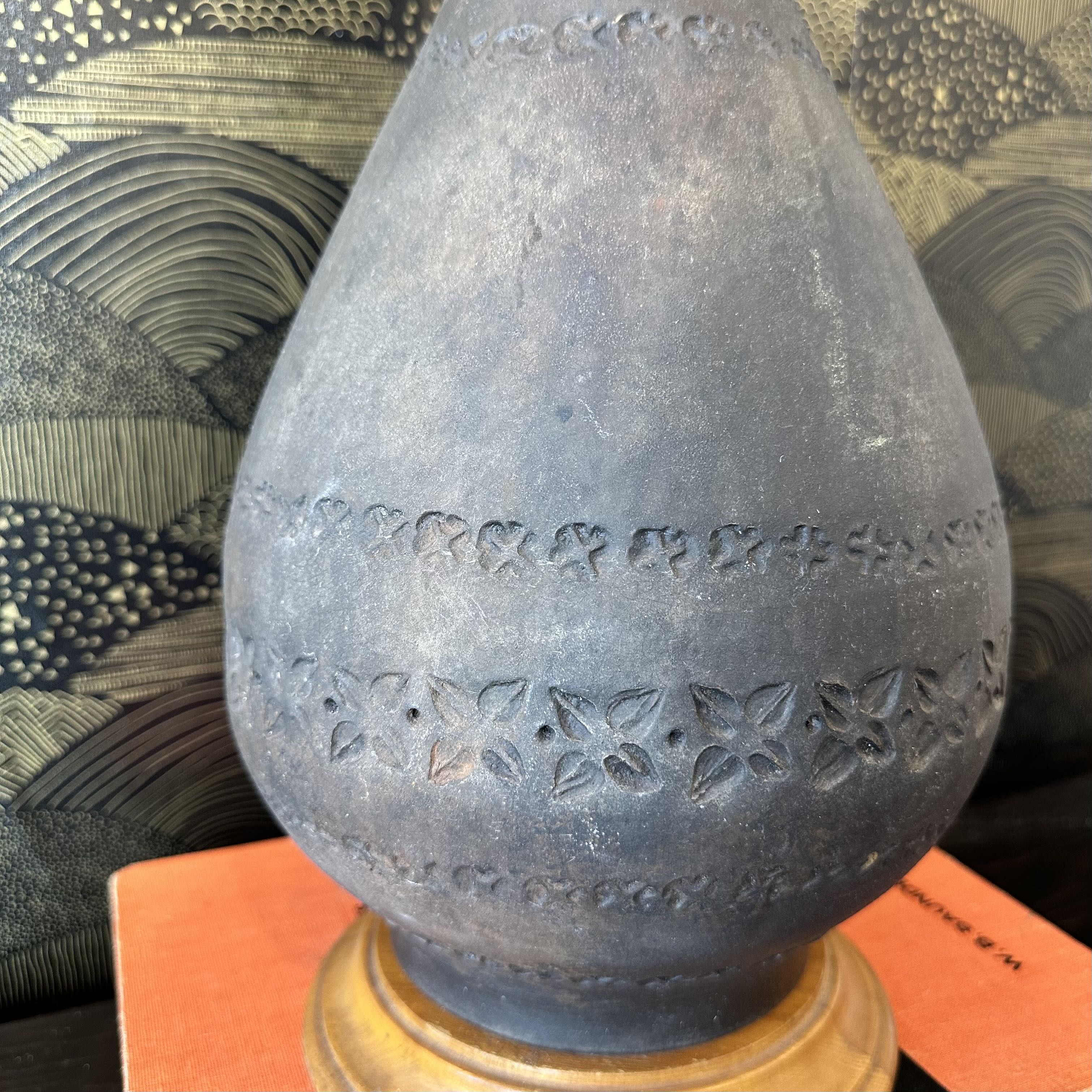 Mid Century Bitossi Lamp w/ Etruscan Glaze