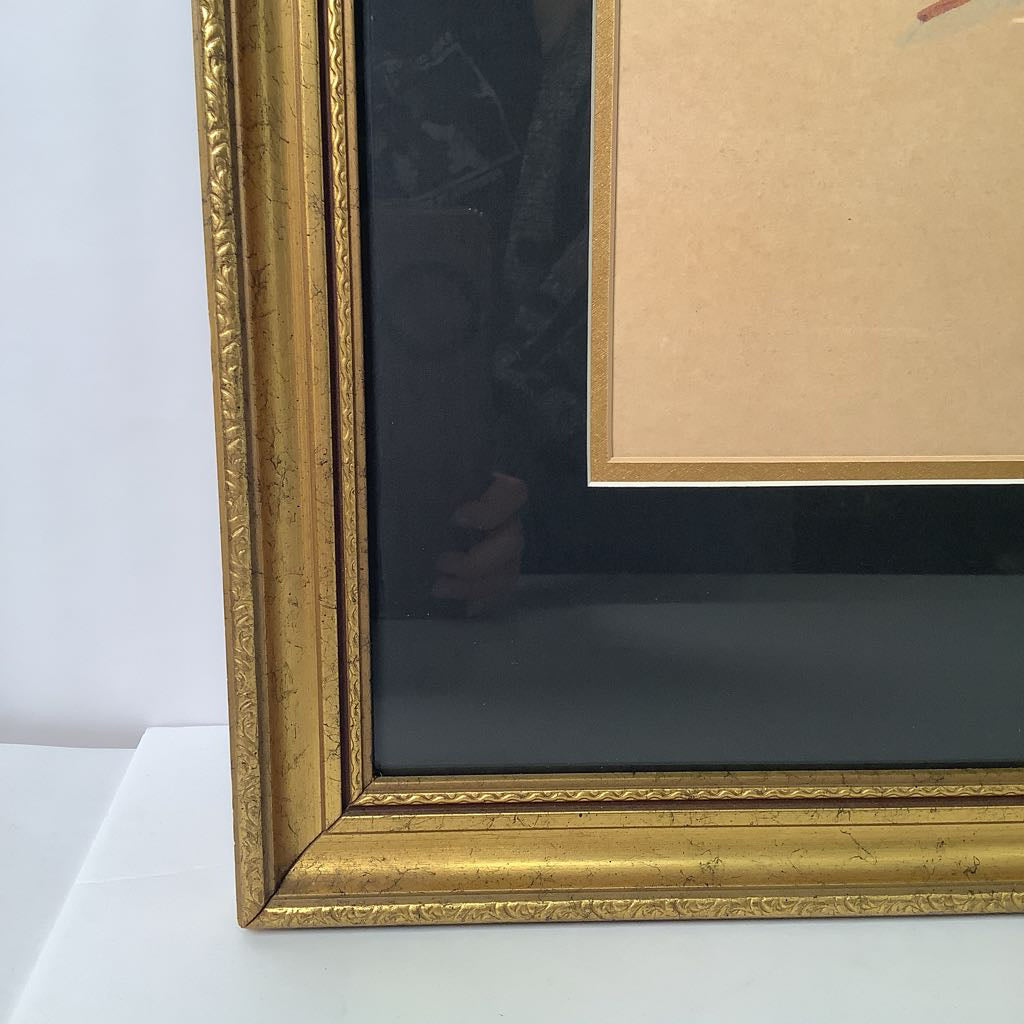 1991 Signed Hand Drawn Clown XL