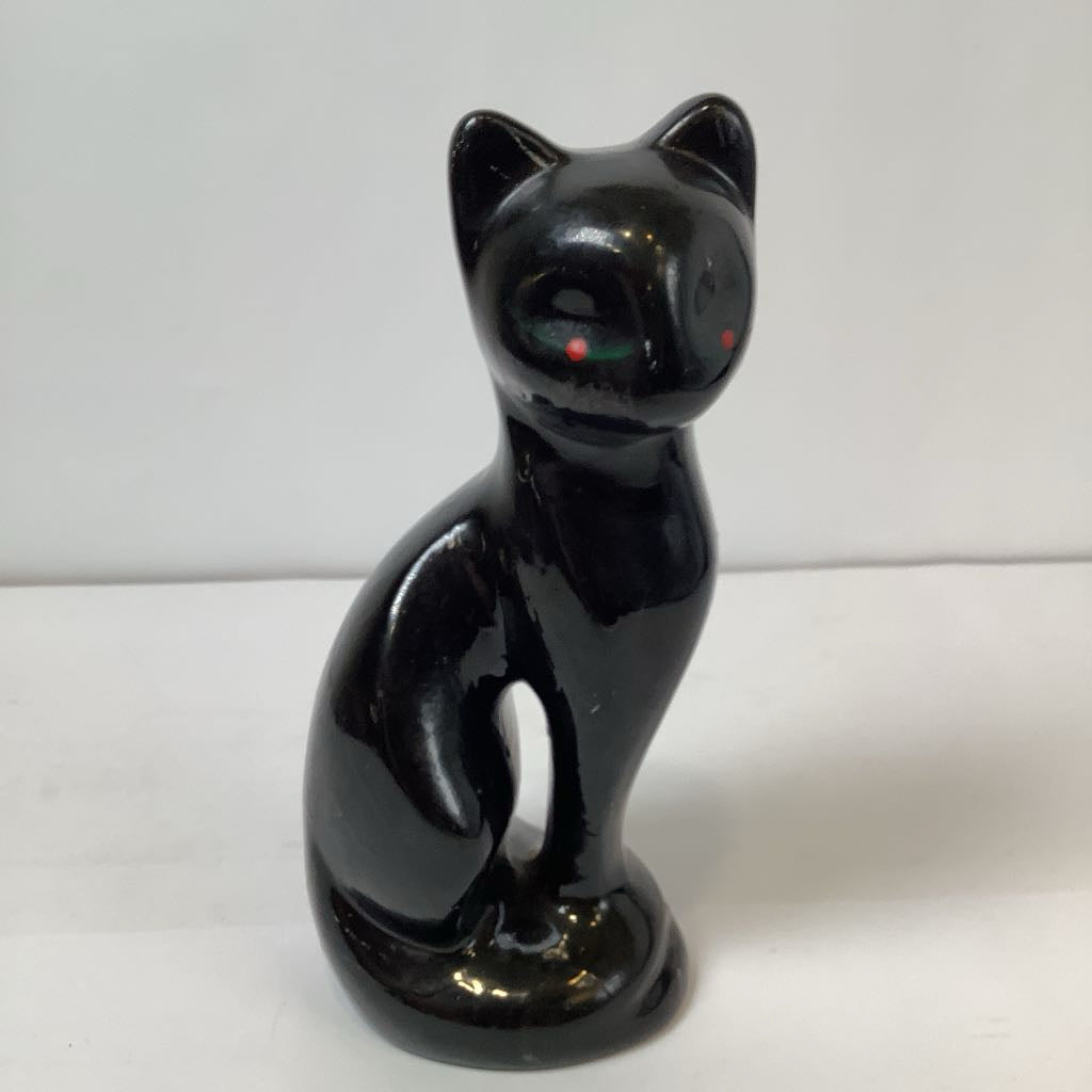 Vintage Black Cat Figurines
