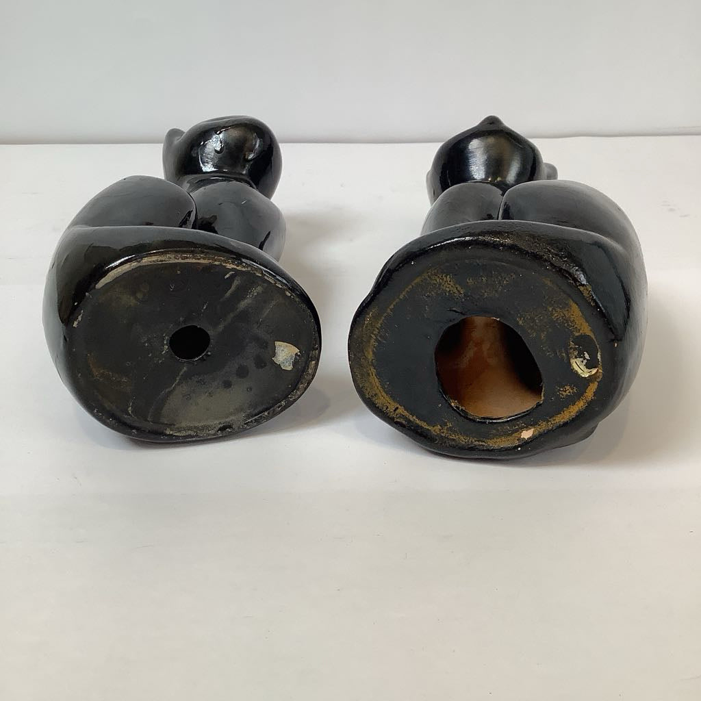 Vintage Black Cat Figurines