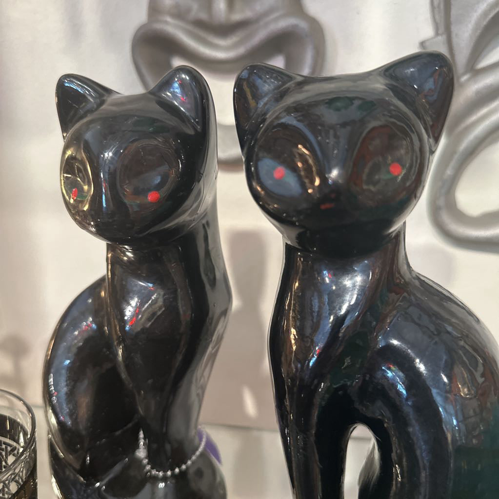 Vintage Black Cat Figurines