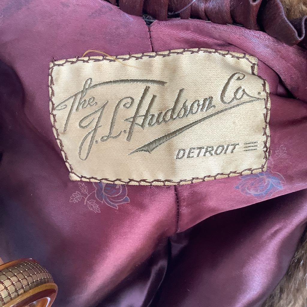 1960s J.L Hudson, Co Rabbit Stole