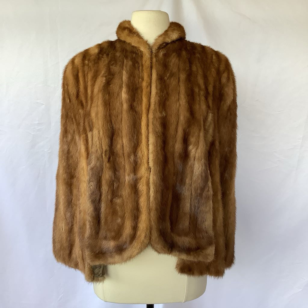 Vintage 1960s Hudson's Detroit Mink Fur Shawl Stole