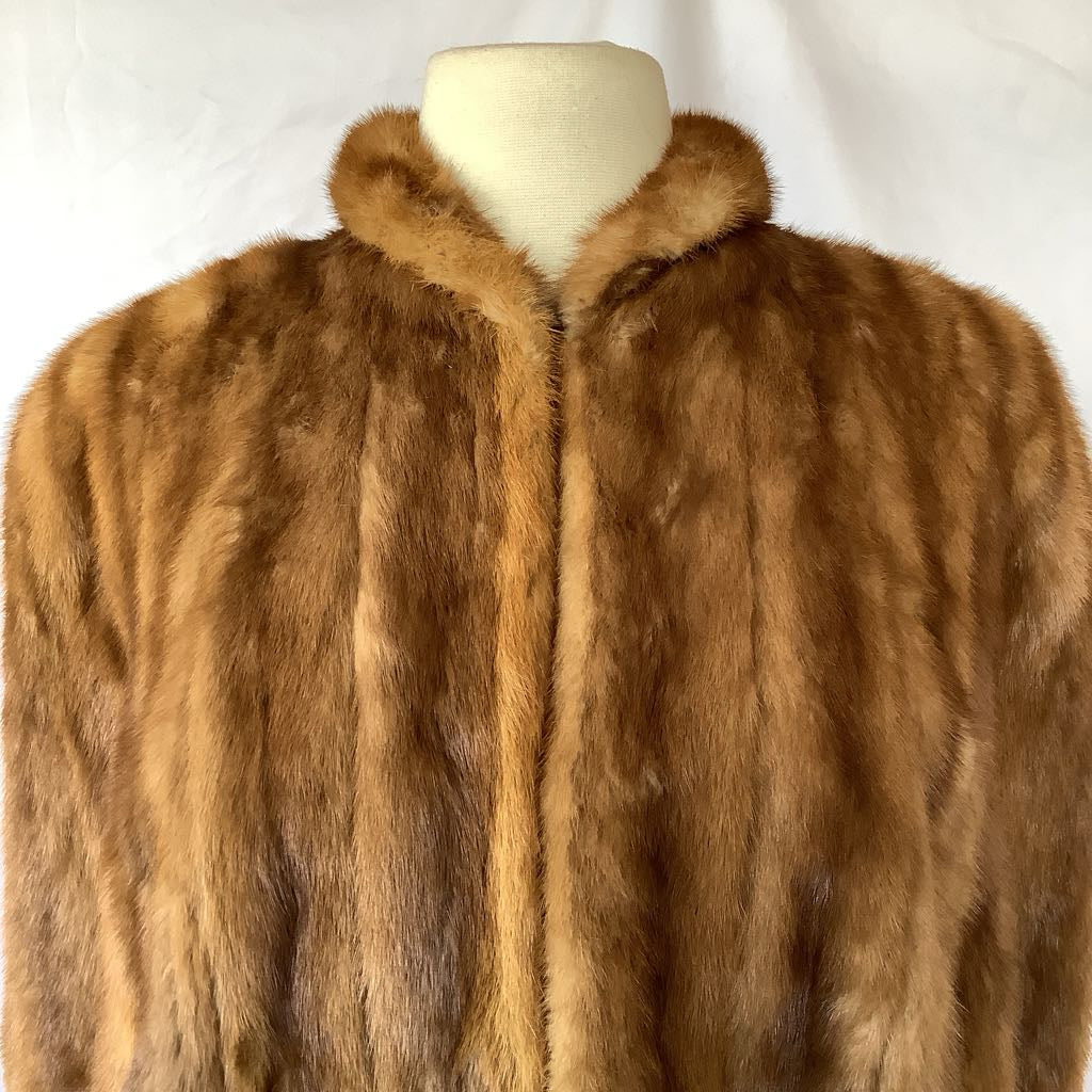 Vintage 1960s Hudson's Detroit Mink Fur Shawl Stole