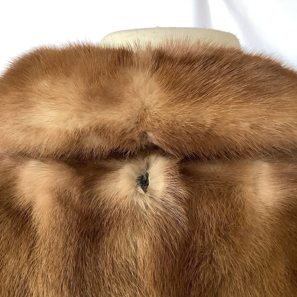 Vintage 1960s Hudson's Detroit Mink Fur Shawl Stole