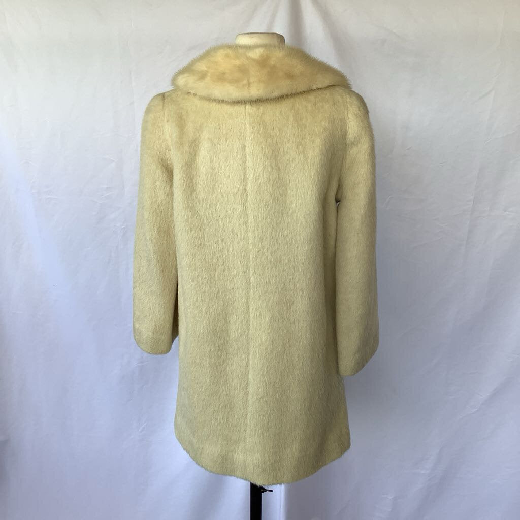 Vintage 1960s Dormeuil Wool Jacket w/ Fur Neck