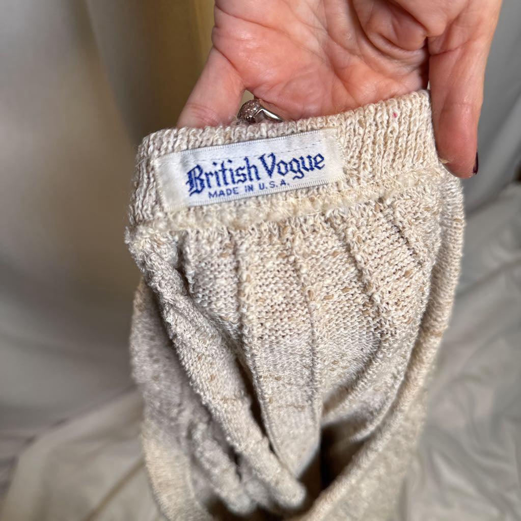 70s Boucle Knit Skirt