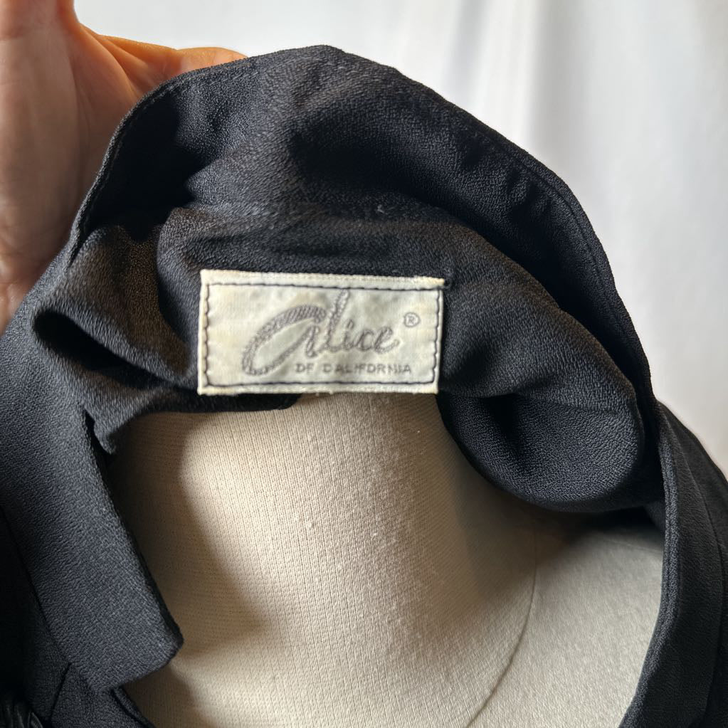 Vintage 1970s Asian Style Jacket w/ Mandarin Collar & Frog Closures