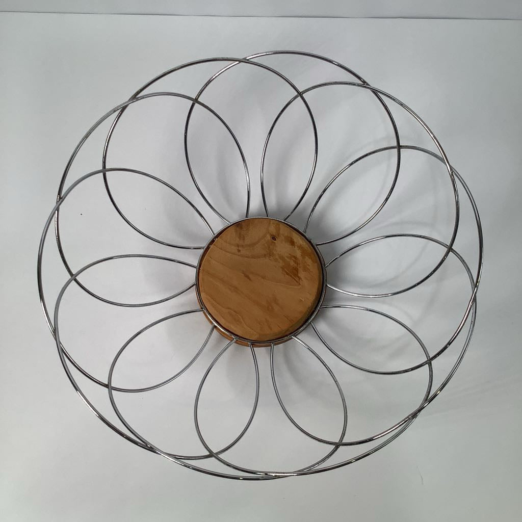 Vintage Wire and Wood Bread Basket