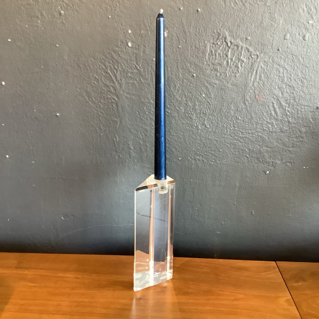 Mid Century Modern Lucite Candle Holders