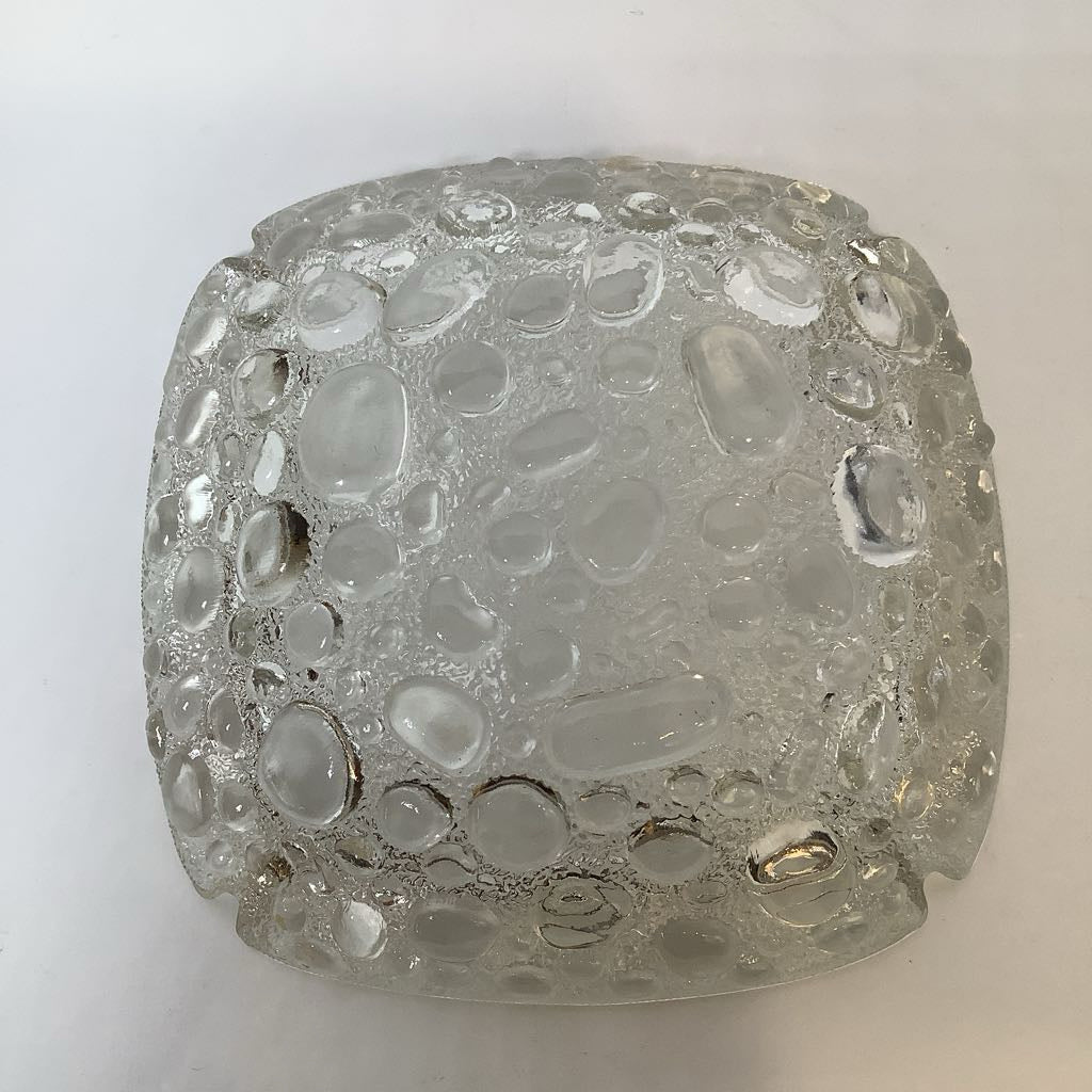 Vintage Bubble Glass Ash Tray
