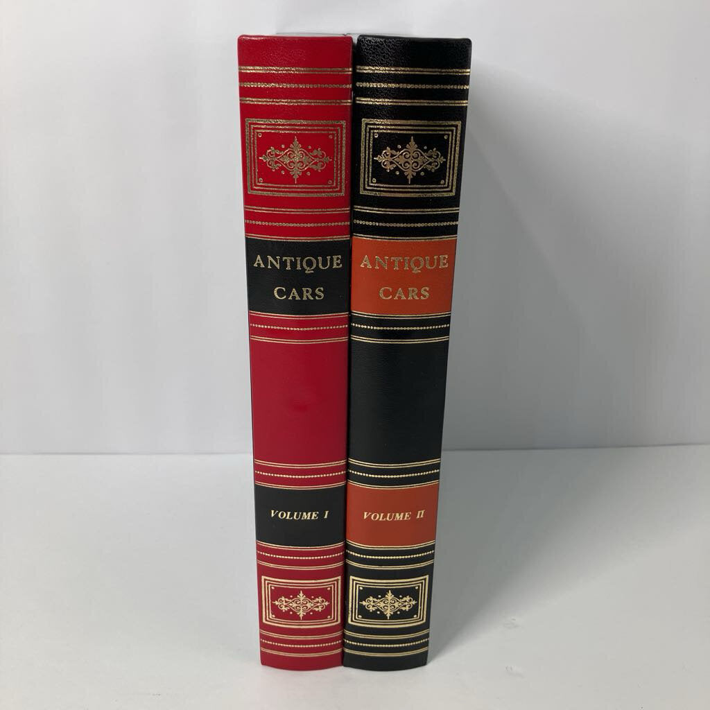 1970s Swank Glassware Set in Antique Cars Book Box