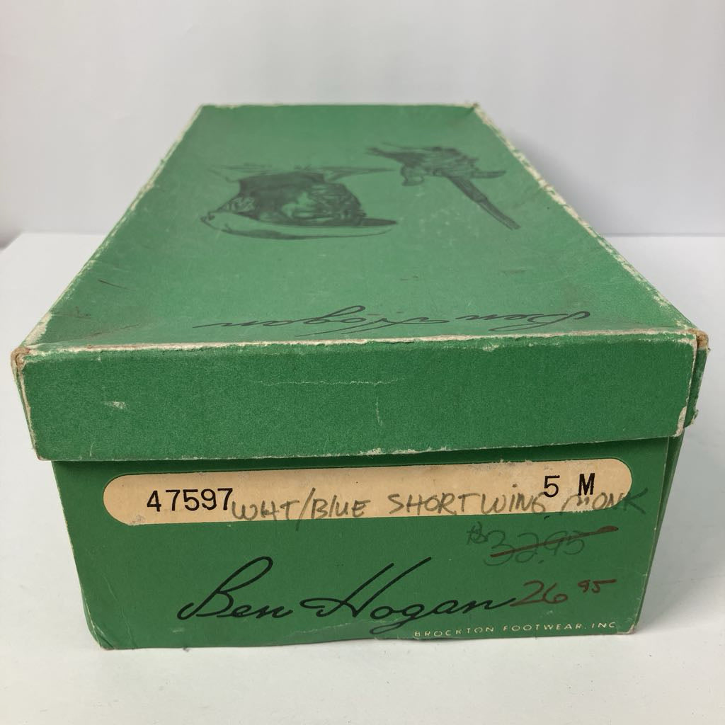 Vintage Ben Hogan Golf Shoes with Socks and Display Box