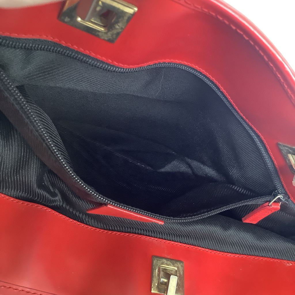 Authentic Vintage Red Gucci Logo Tote