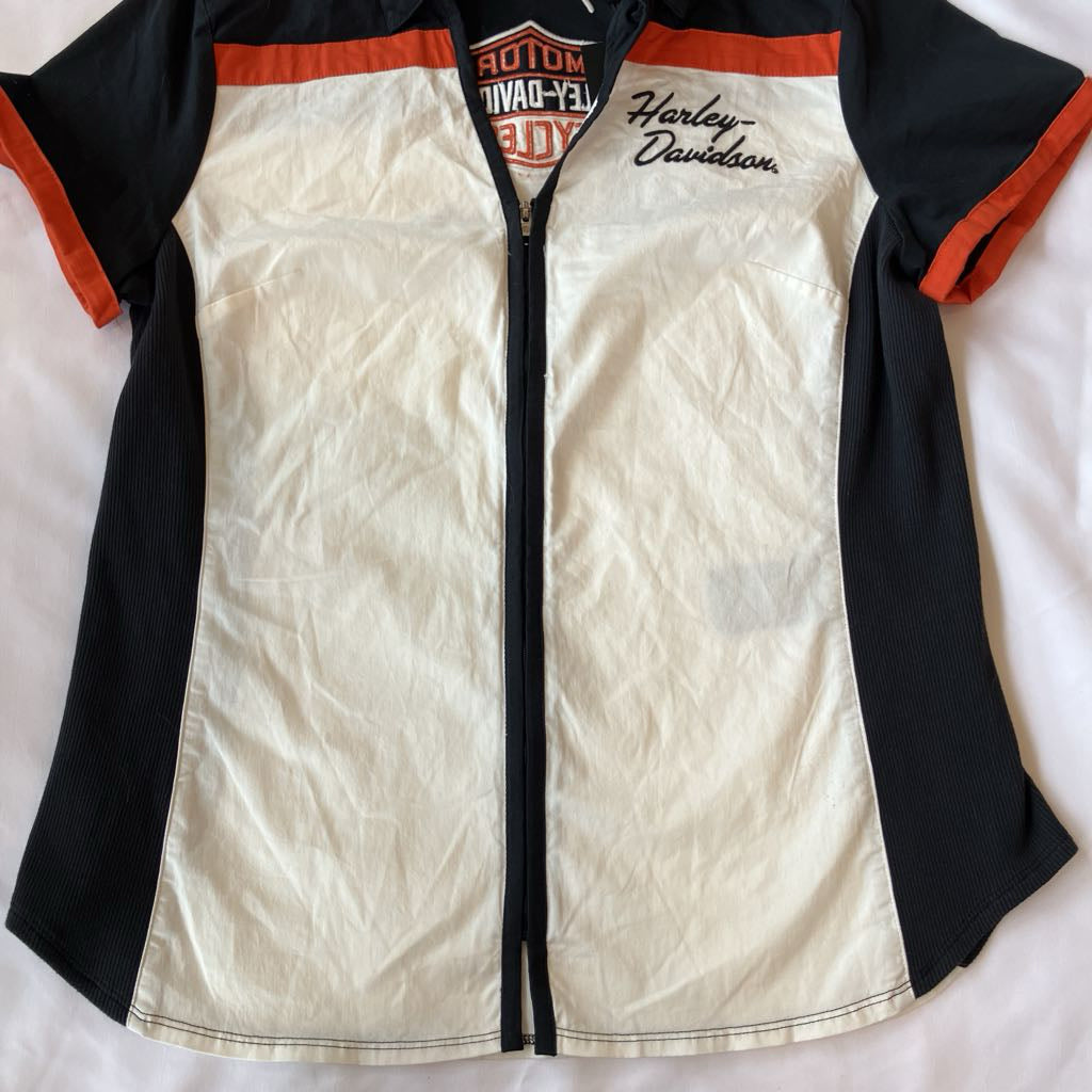 2000s Harley Davidson Zip Up Shirt
