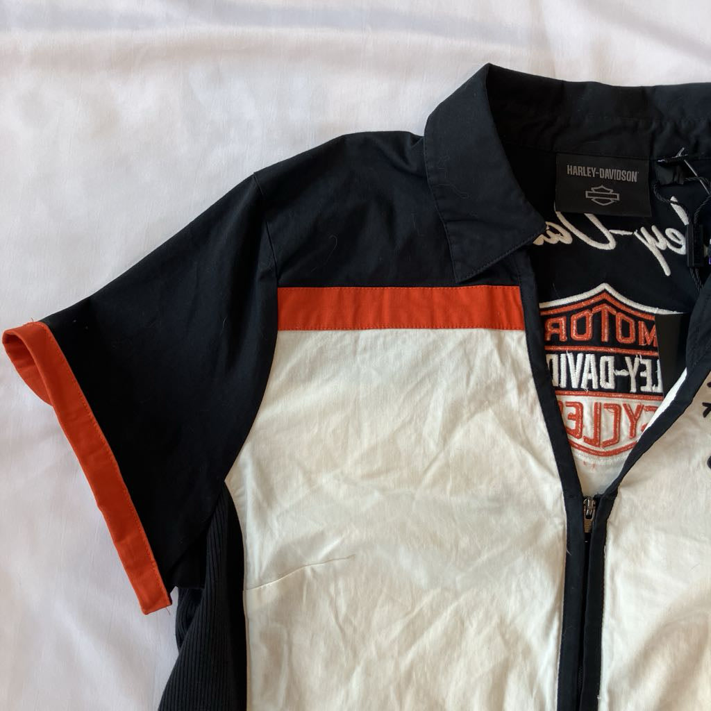 2000s Harley Davidson Zip Up Shirt