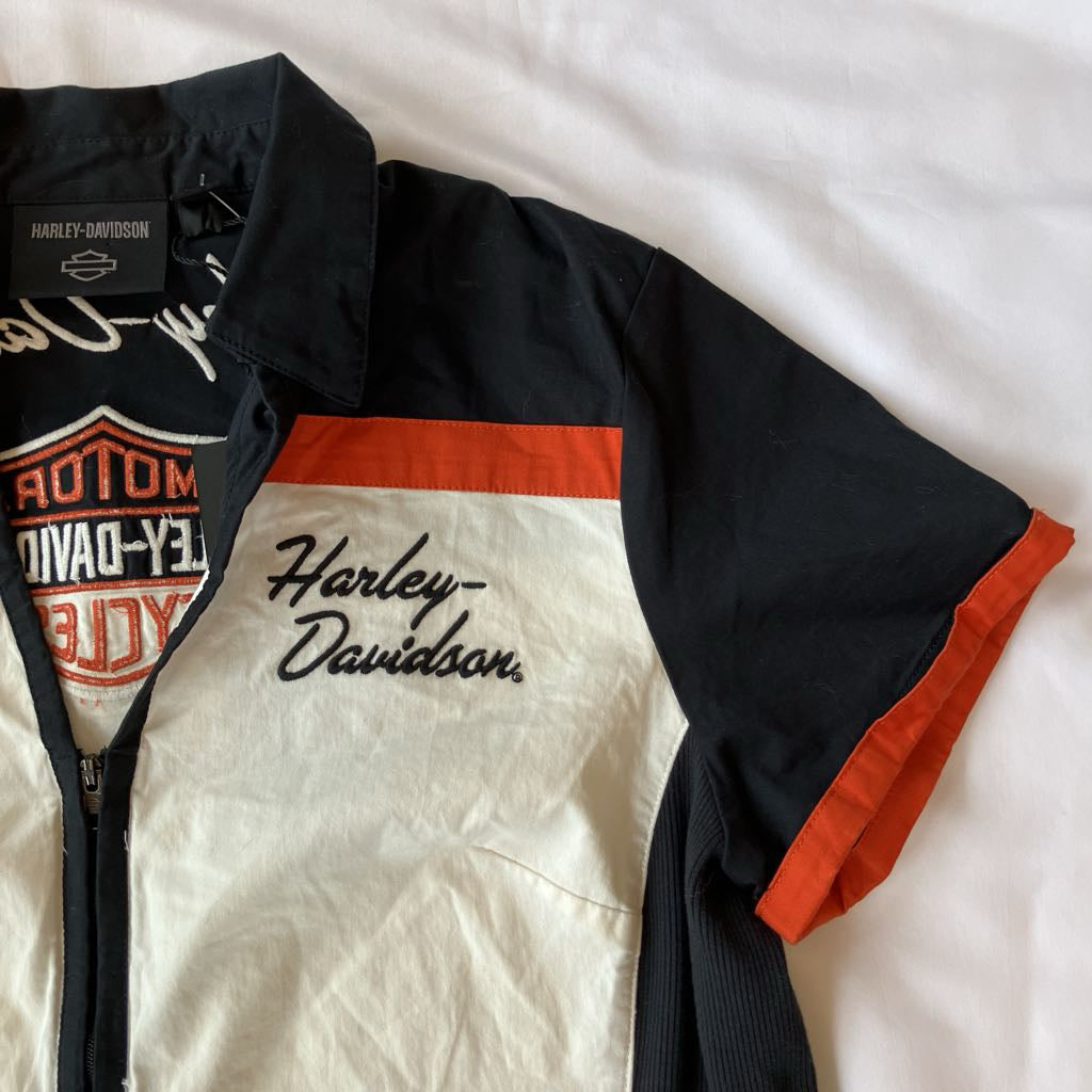 2000s Harley Davidson Zip Up Shirt