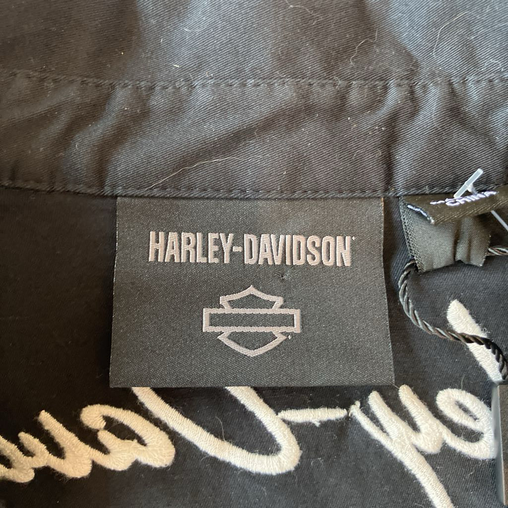 2000s Harley Davidson Zip Up Shirt