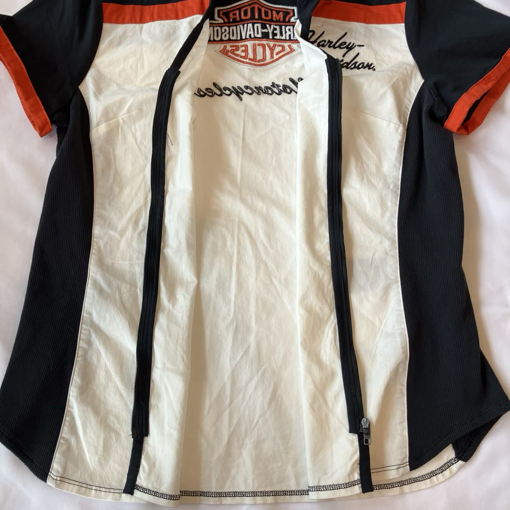 2000s Harley Davidson Zip Up Shirt