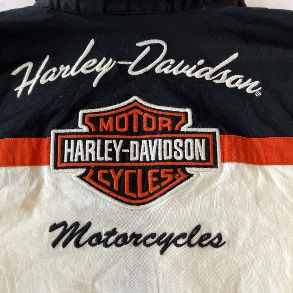2000s Harley Davidson Zip Up Shirt