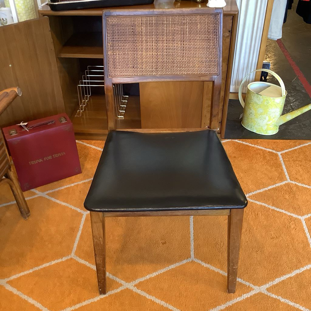 Mid Century Modern Hibriten Caned Chair
