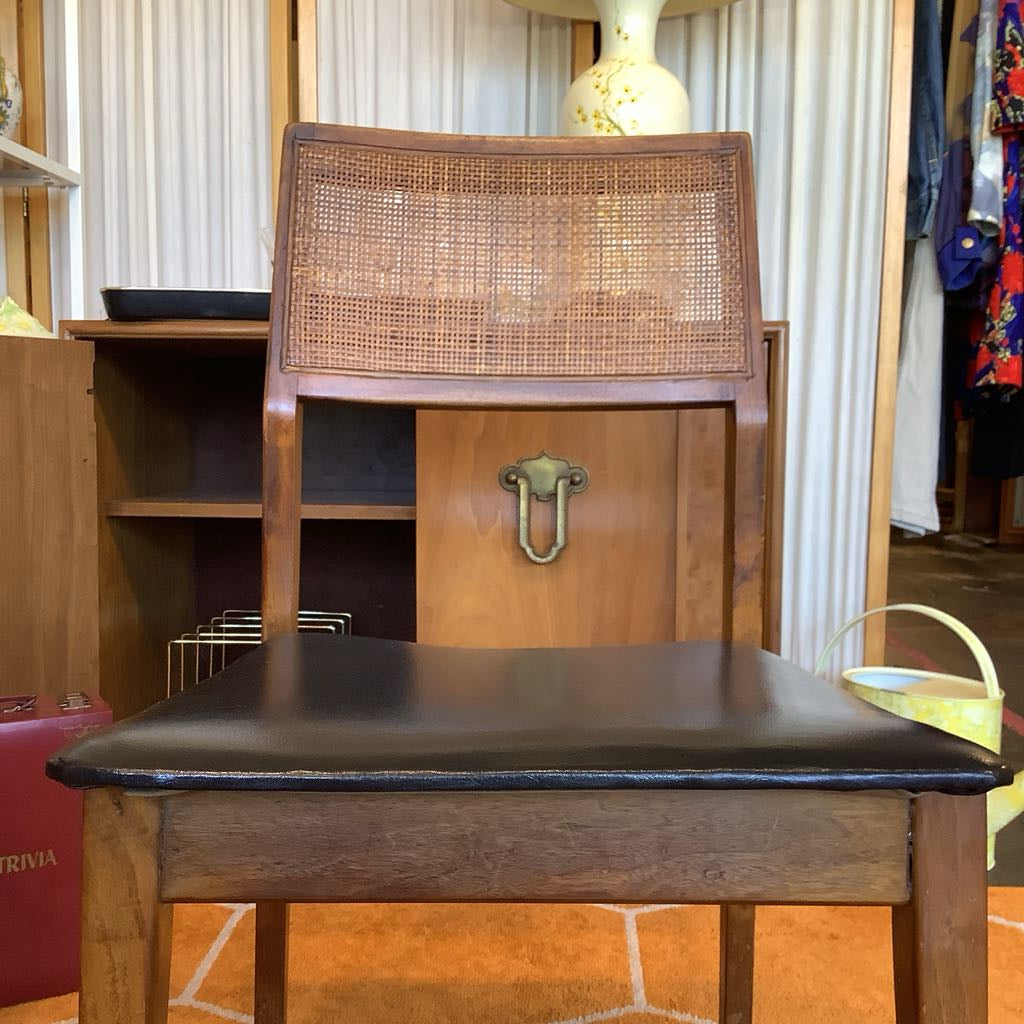 Mid Century Modern Hibriten Caned Chair