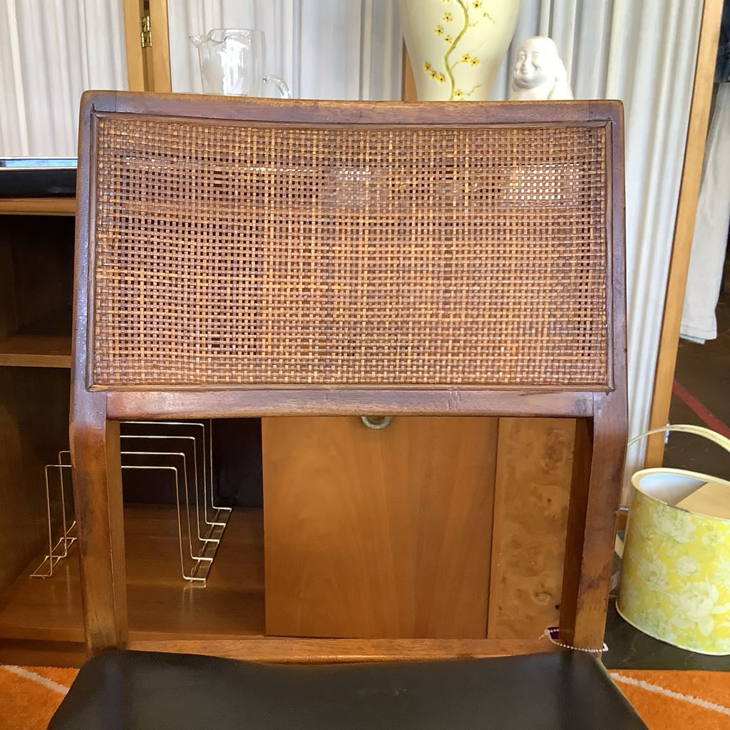 Mid Century Modern Hibriten Caned Chair