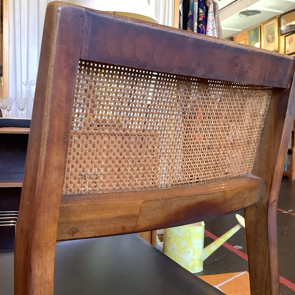 Mid Century Modern Hibriten Caned Chair