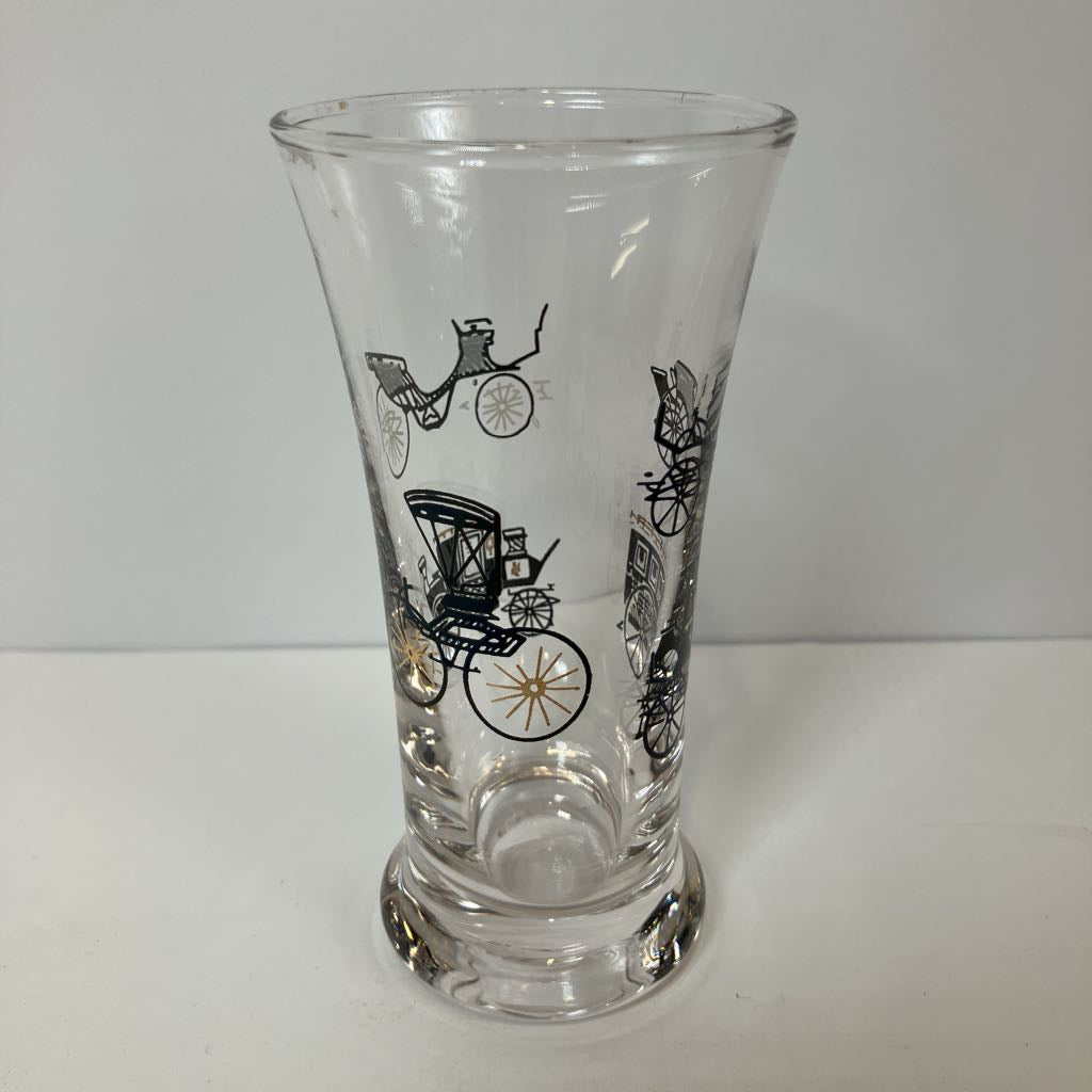 Vintage Libbey Carriage Barware Set of 14