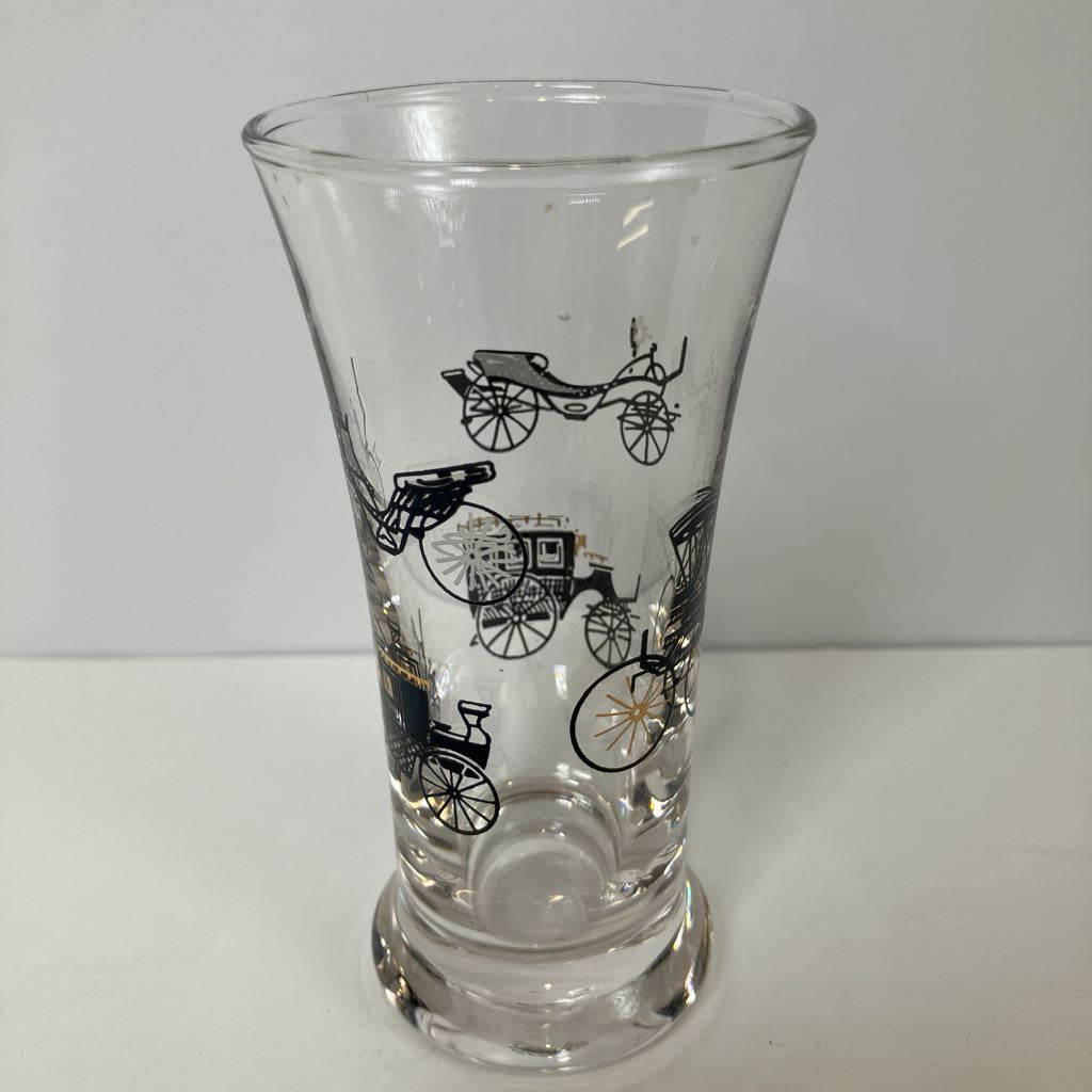 Vintage Libbey Carriage Barware Set of 14