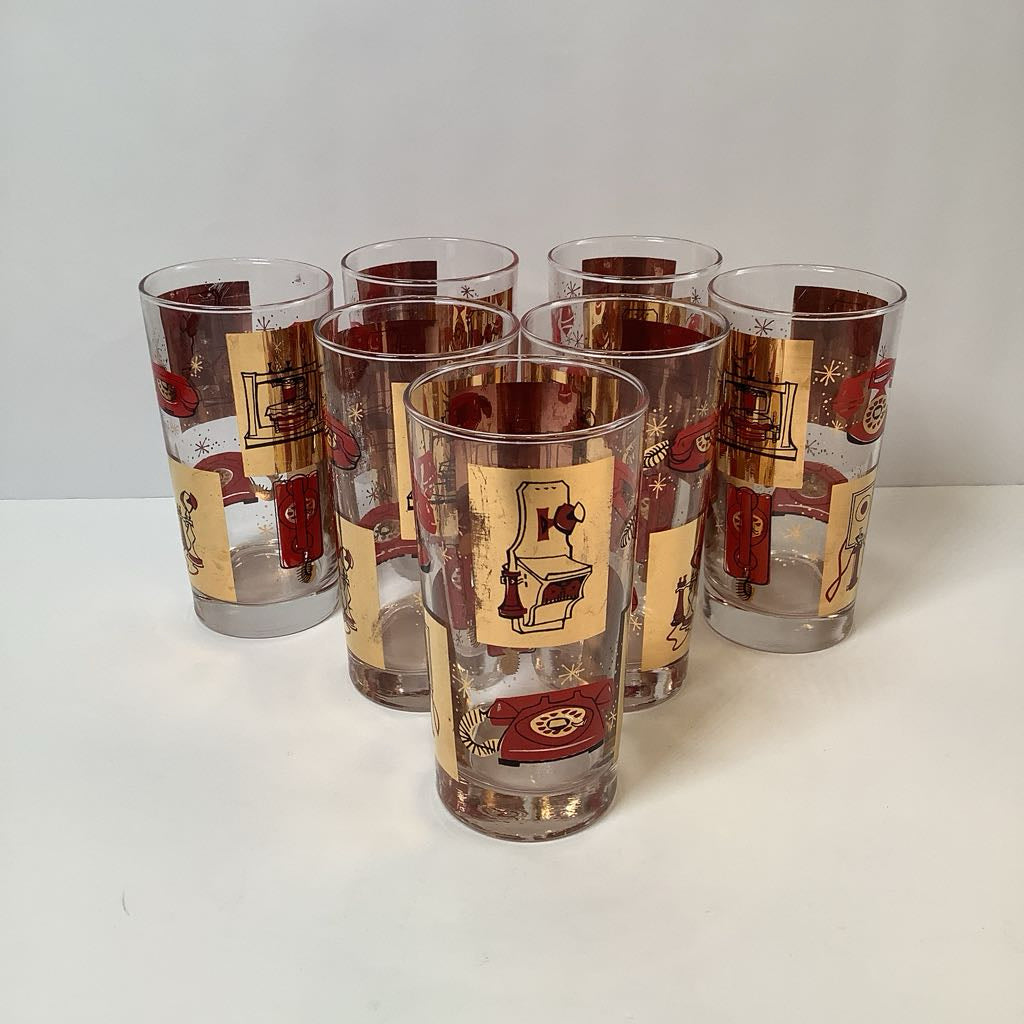 Mid Century Modern Atomic Highballs