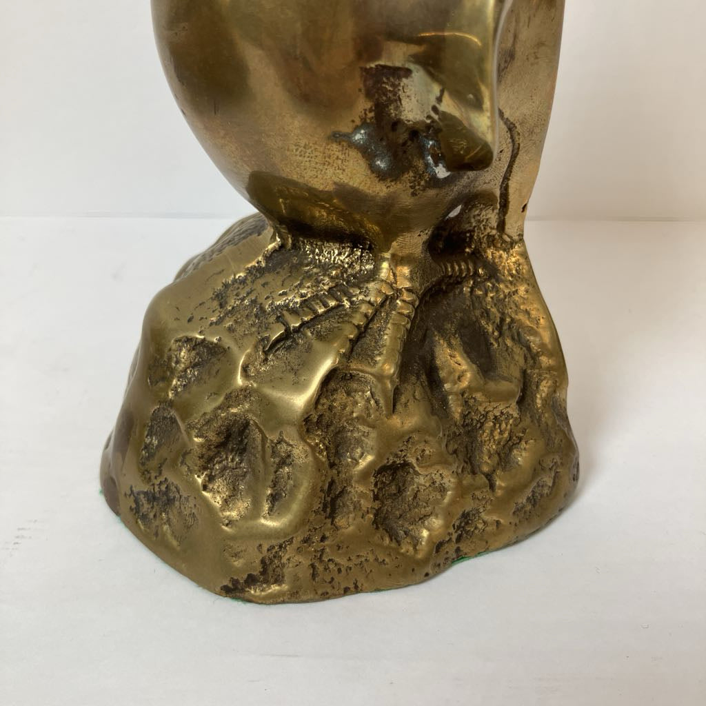 Vintage Brass Penguin Bookends