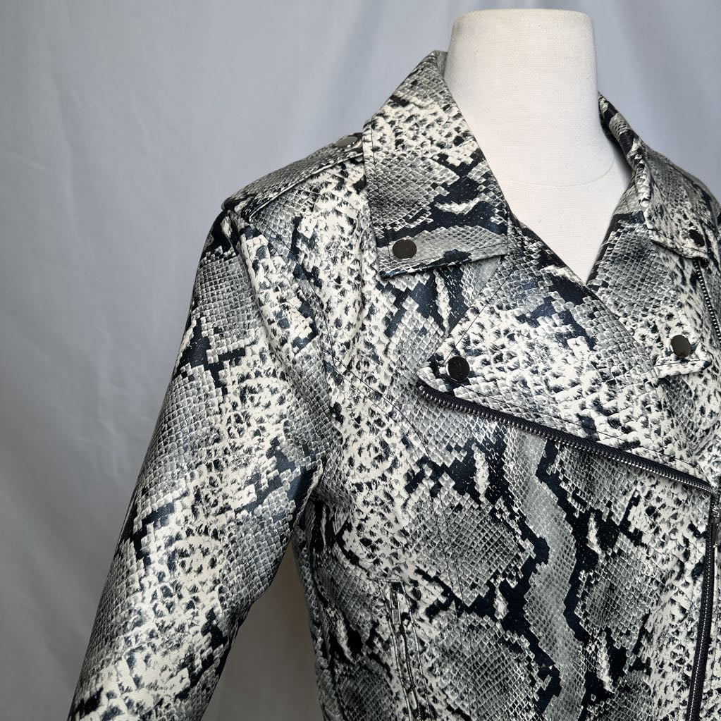 Snake Print Faux Leather