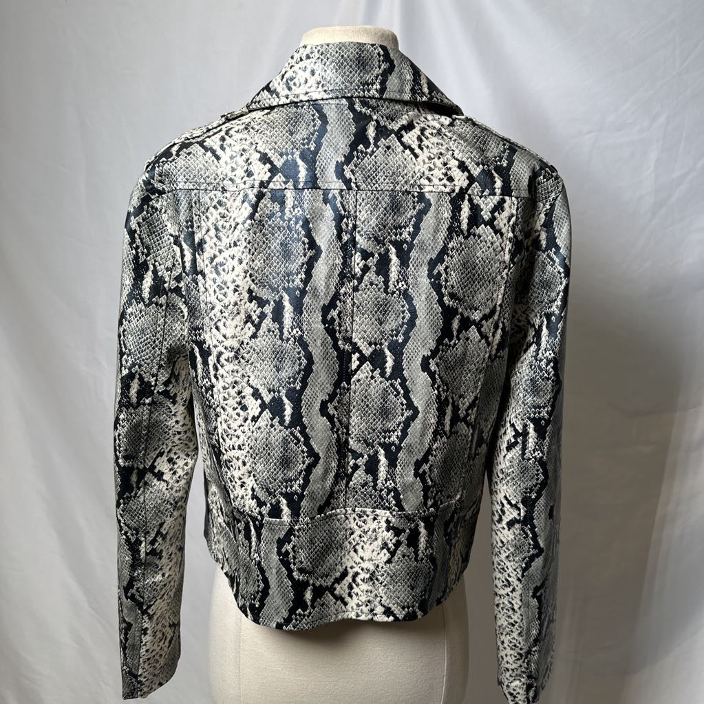 Snake Print Faux Leather