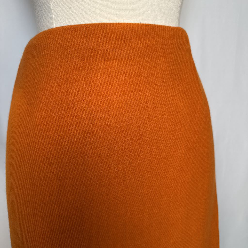 60s Orange Wool Skirt