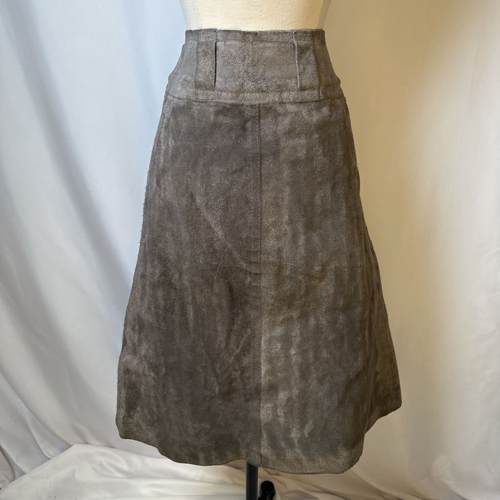 70s Suede Nubuck Skirt