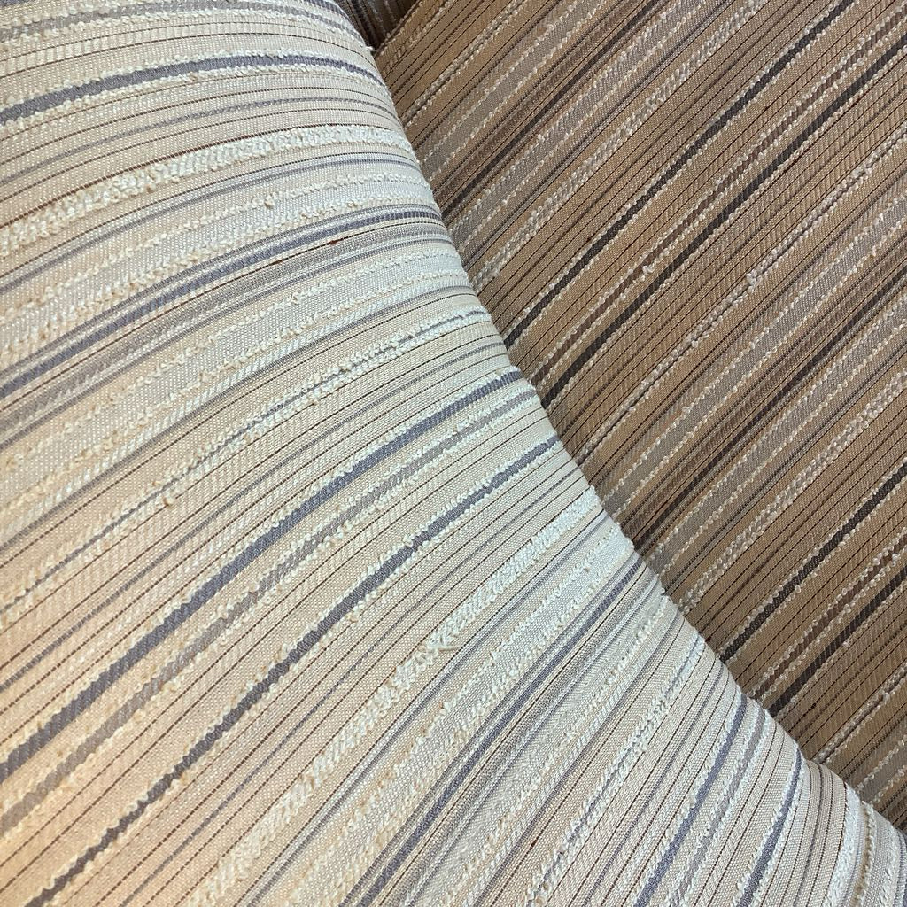 Mid Century Modern Barrel Upholstered Chair w/ Wood Base