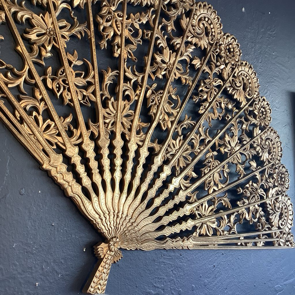 Vintage Hollywood Regency Burwood Fan Art