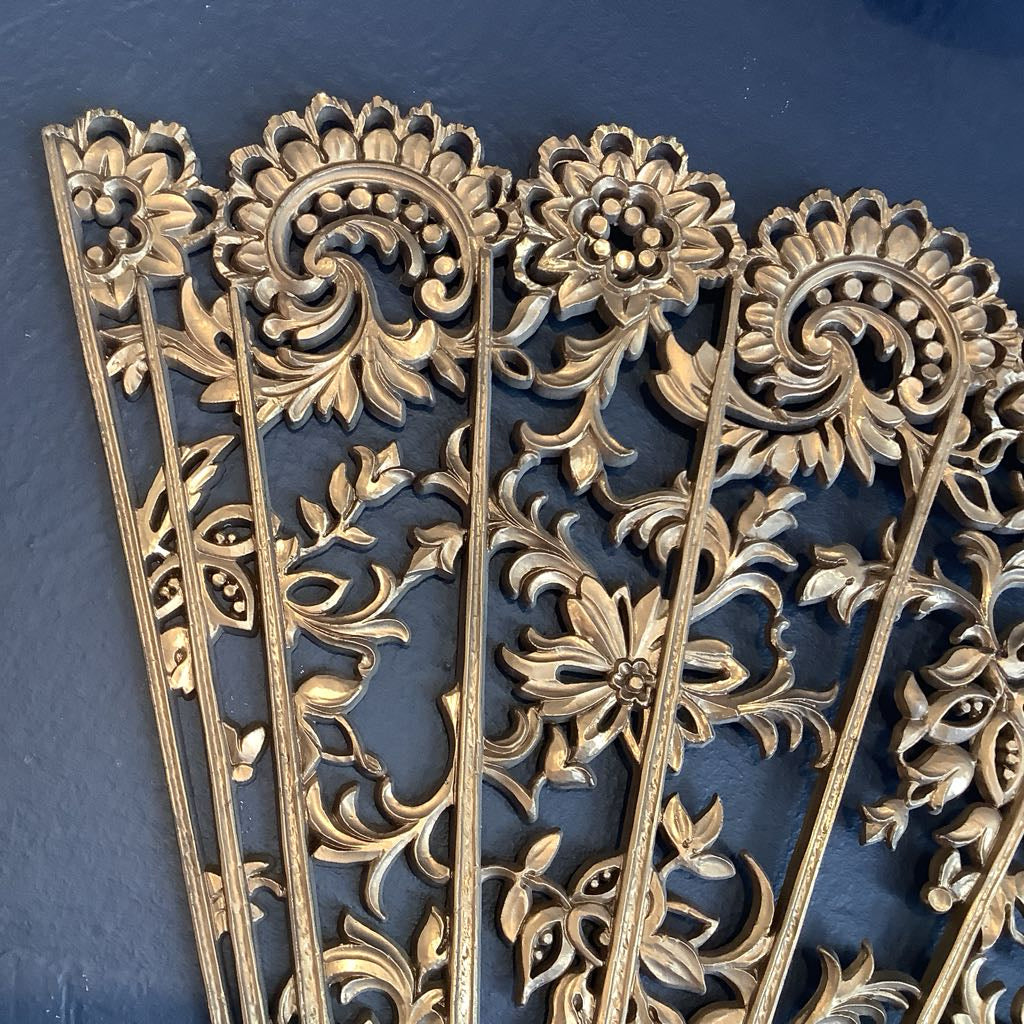 Vintage Hollywood Regency Burwood Fan Art