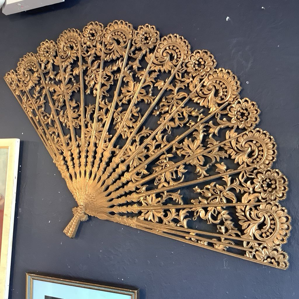 Vintage Hollywood Regency Burwood Fan Art