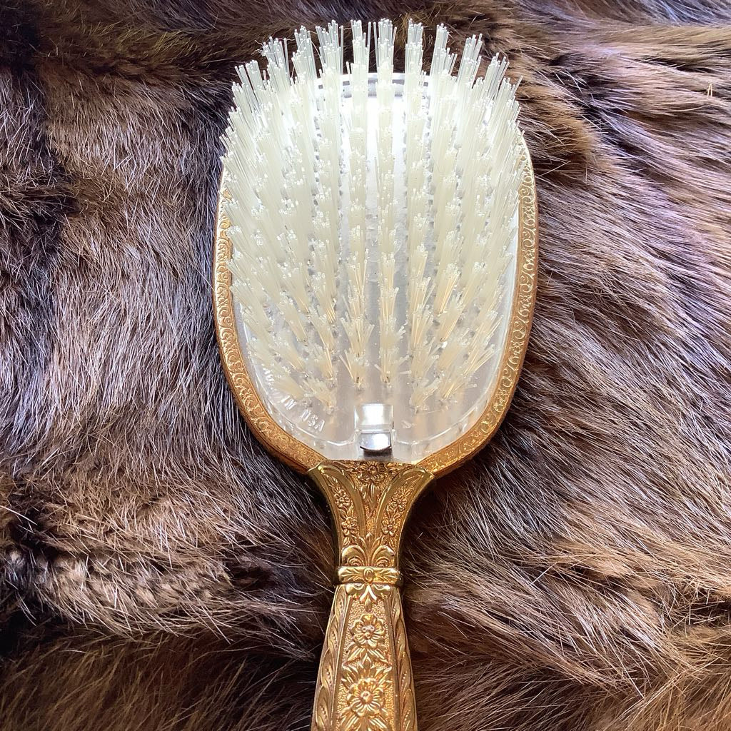 Vintage Vanity Mirror Brush Set