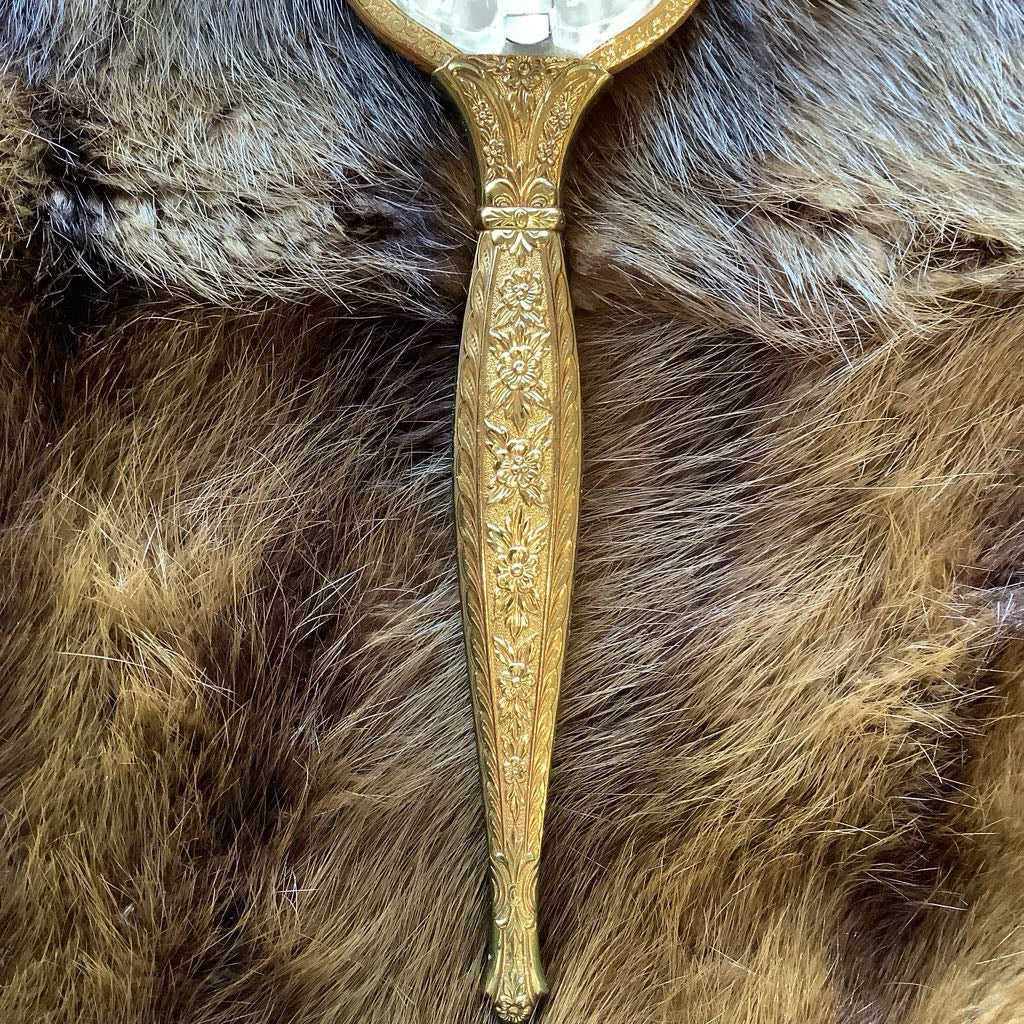 Vintage Vanity Mirror Brush Set