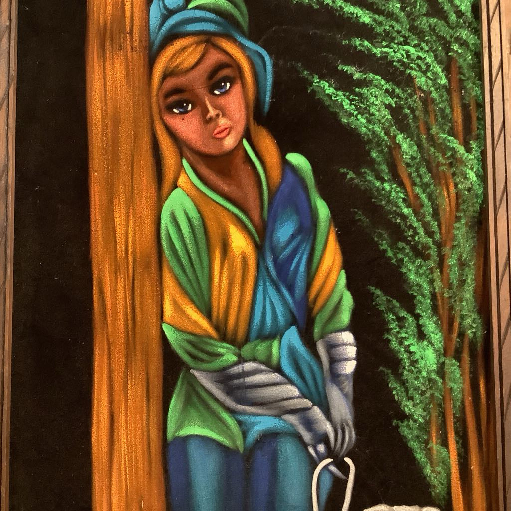 1960s Black Light Velvet Art