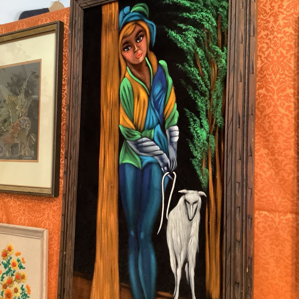 1960s Black Light Velvet Art