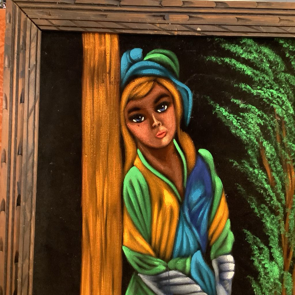 1960s Black Light Velvet Art